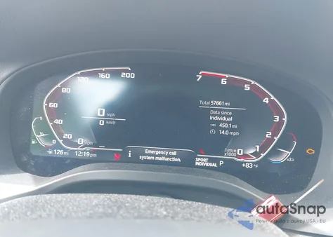 2020 BMW X3 M40I z USA, uszkodzony, nr VIN 5UXTY9C00L9D65253